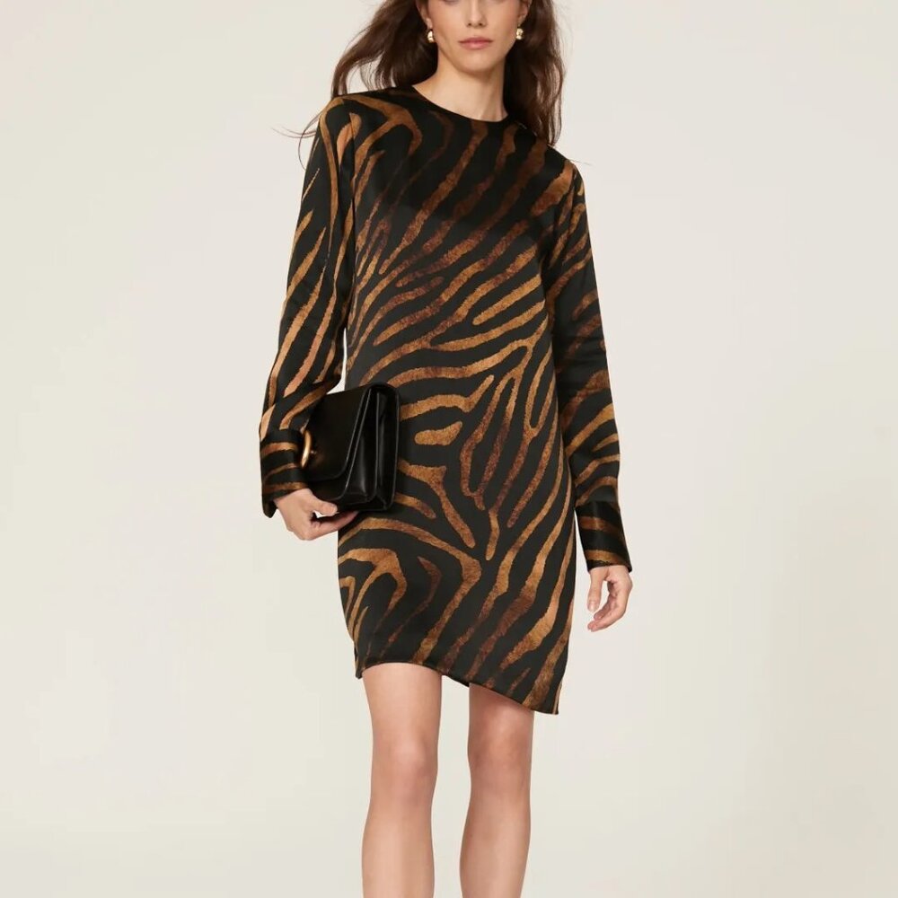 Equipment Nadaleine Zebra Silk Dress